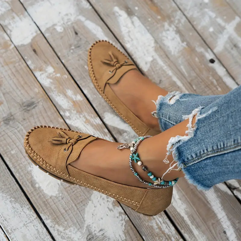 Women's Elegant Supportive Loafers – Blue