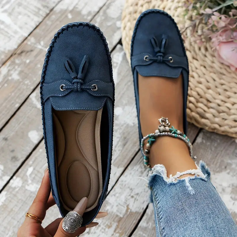 Women's Elegant Supportive Loafers – Blue
