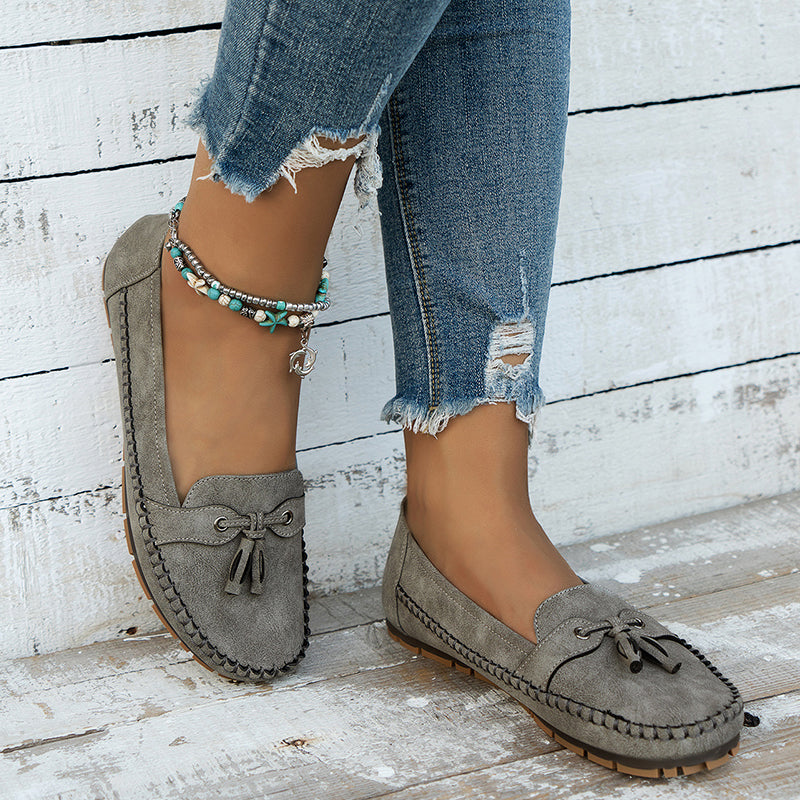 Women's Elegant Supportive Loafers – Blue