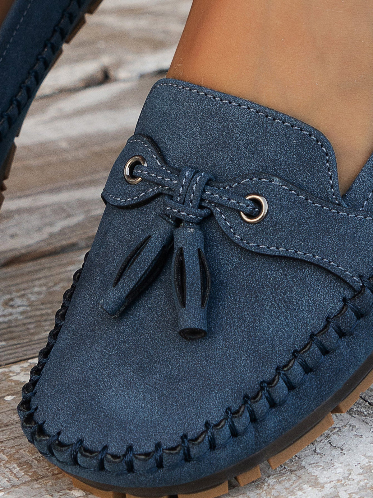Women's Elegant Supportive Loafers – Blue