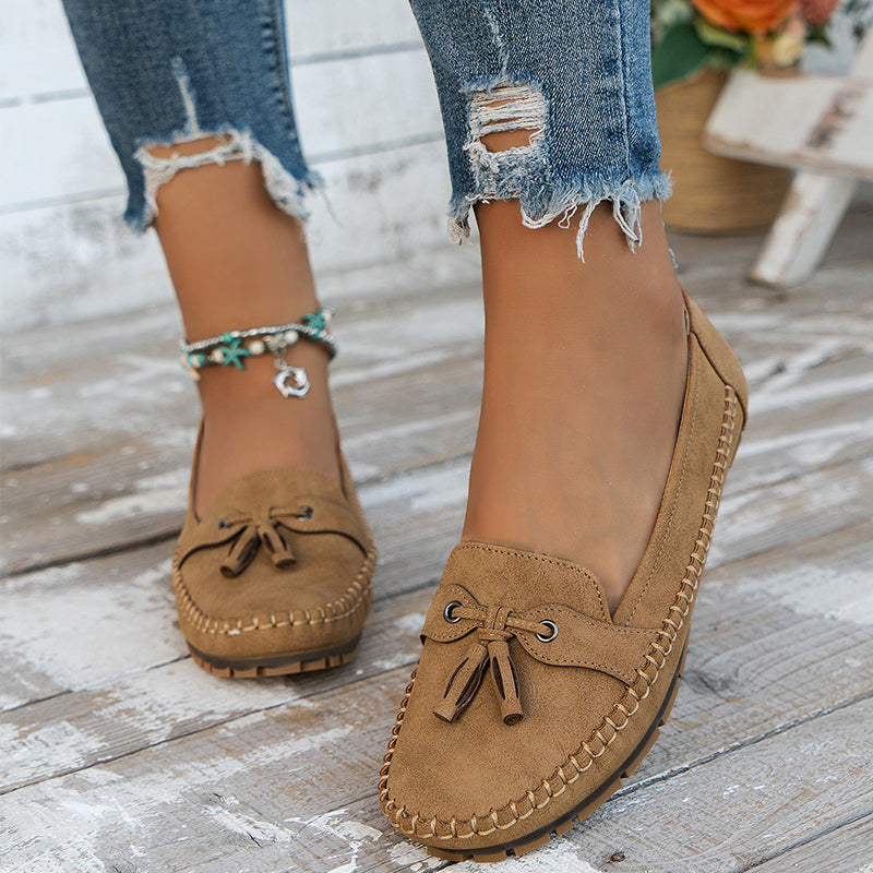 Women's Elegant Supportive Loafers – Khaki