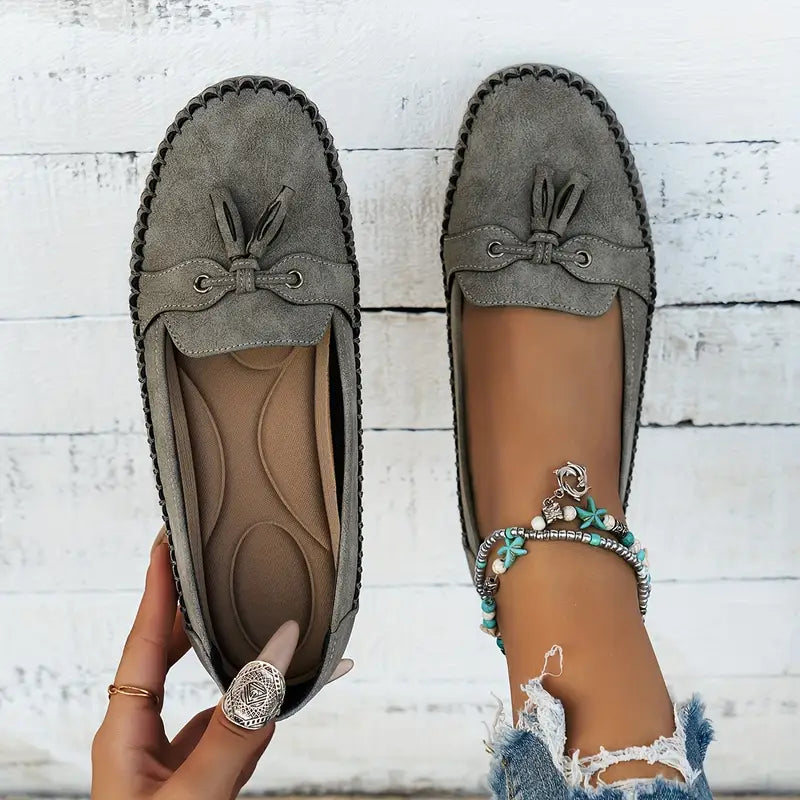 Women's Elegant Supportive Loafers – Blue