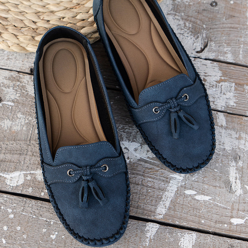 Women's Elegant Supportive Loafers – Blue