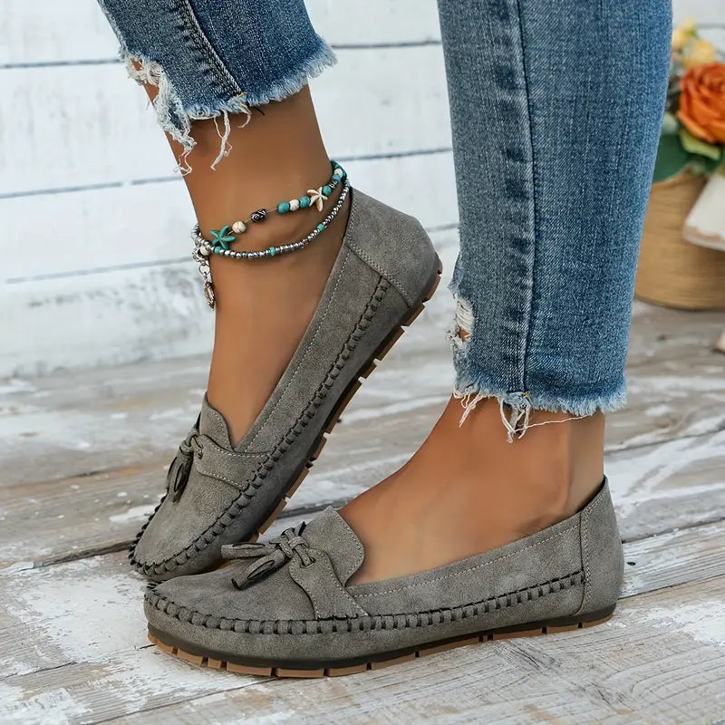 Women's Elegant Supportive Loafers – Blue