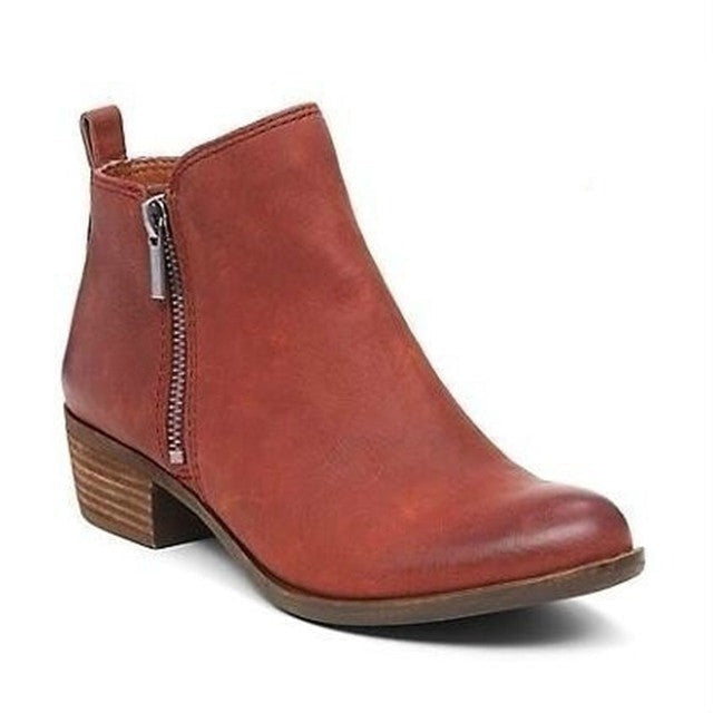 Women's Elegant Retro-Style Heeled Ankle Boots