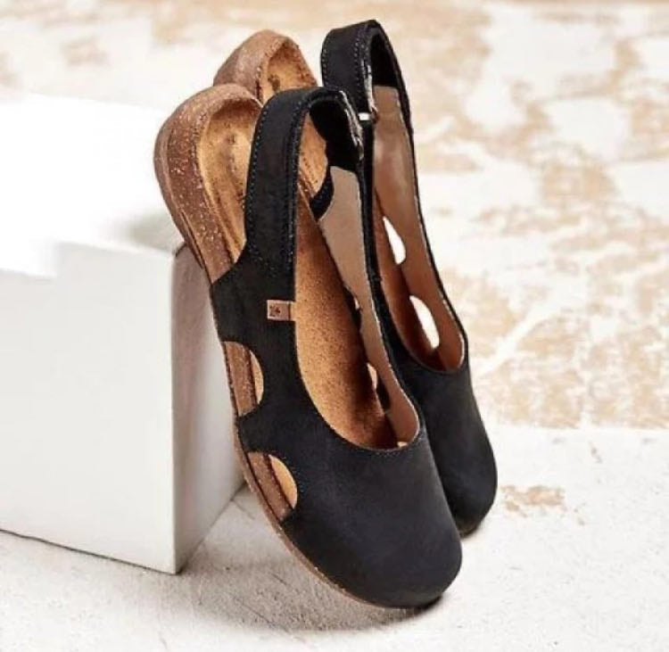 Women's Elegant Sandals, Lightweight and Non-Slip – Black
