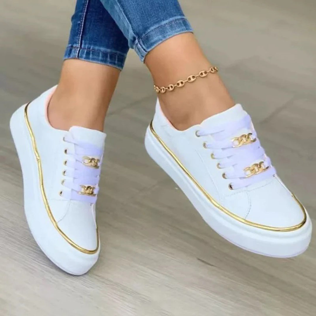 Women's Elegant Sneakers with Decorative Detail
