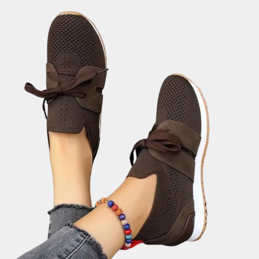 Women's Elegant Sneakers with a Refined Finish – Dark Brown