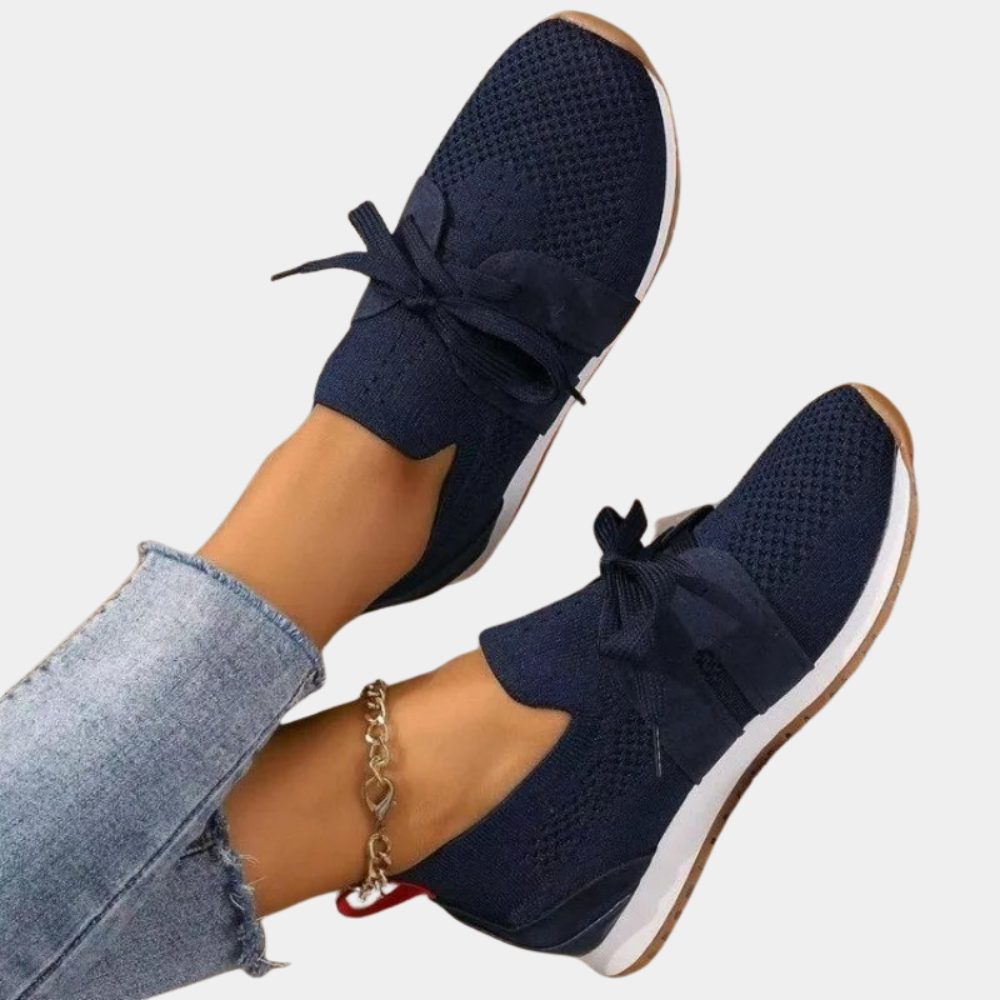 Women's Elegant Sneakers with a Refined Finish – Dark Blue