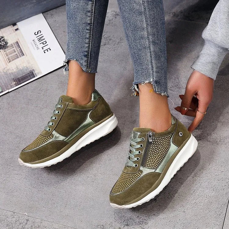 Women's Ergonomic Breathable Everyday Sneakers – Green