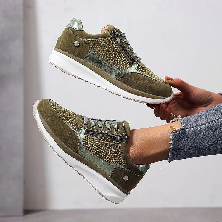 Women's Ergonomic Breathable Everyday Sneakers – Green