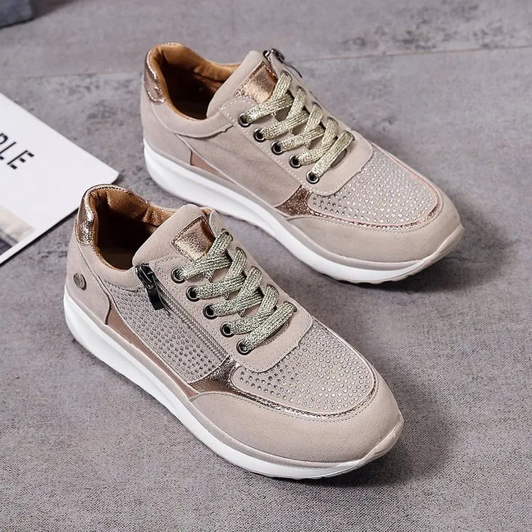 Women's Ergonomic Breathable Everyday Sneakers – Beige