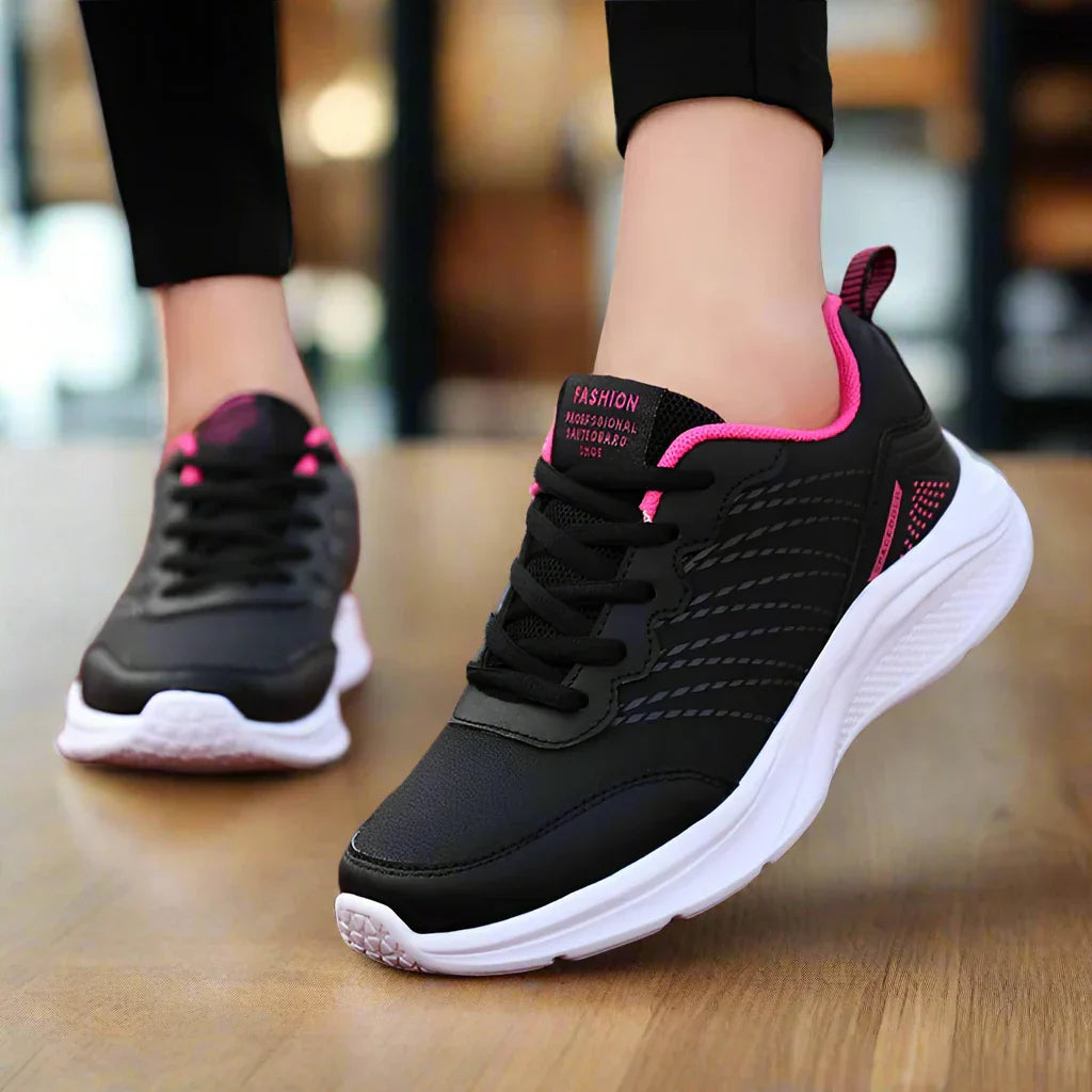 Women's Ergonomic Non-Slip Work Shoes – Pink & Black