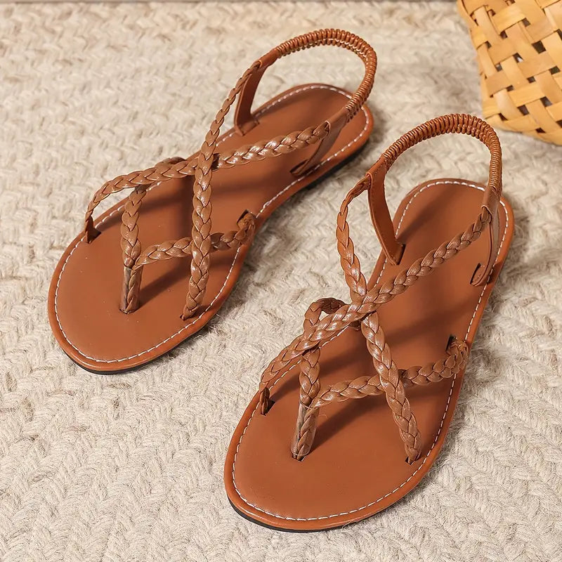 Women's Ergonomic Sandals with Minimalist Design – Gold