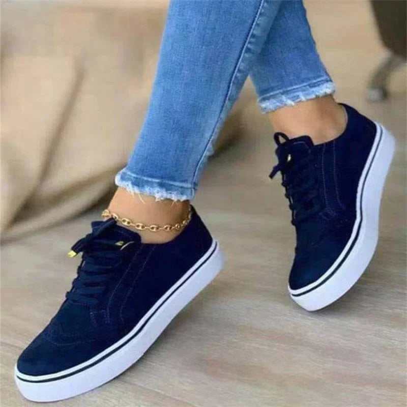 Women's Fashionable Supportive Sneakers – Blue