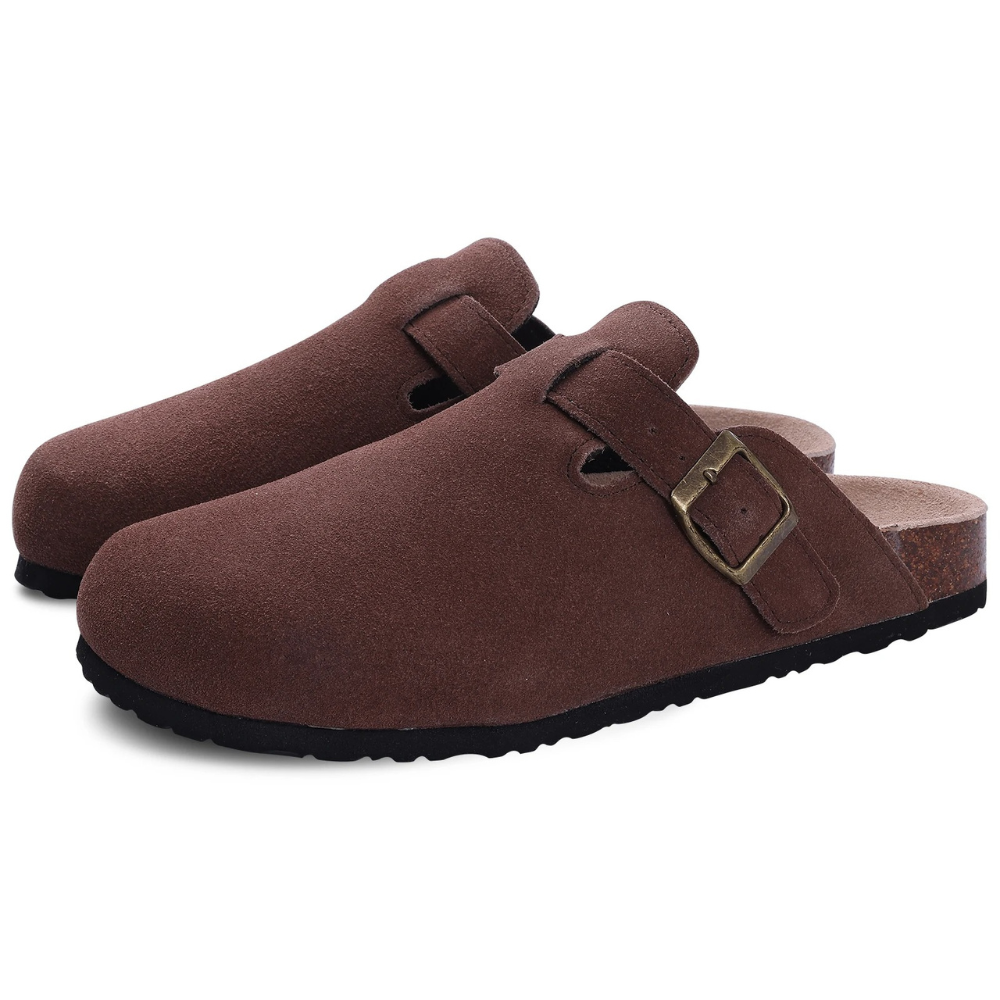 Women's Fleece Slippers with Ergonomic Insole – Burgundy