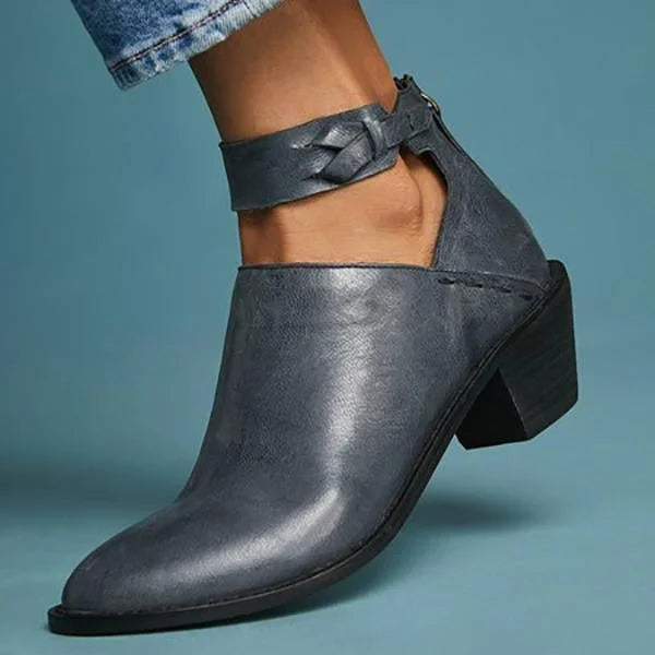 Women's Heeled Ankle Boots with Soft Lining