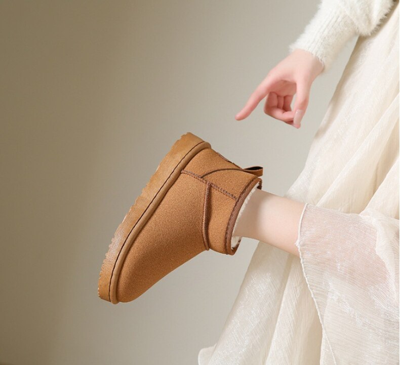 Women's Insulated Ankle Boots with Faux-Fur Lining – Brown