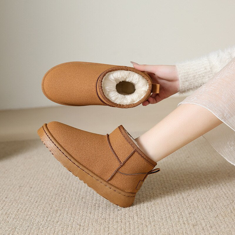 Women's Insulated Ankle Boots with Faux-Fur Lining