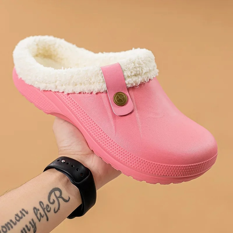 Women's Insulated Clogs with Soft Lining – Pink