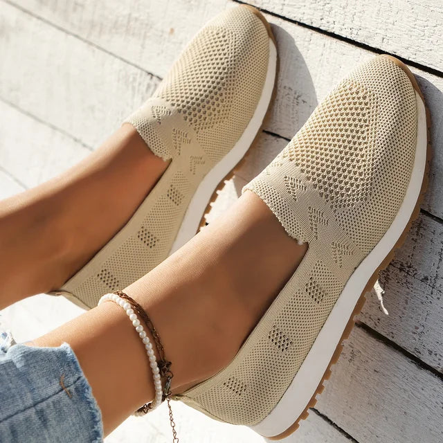 Women's Knit Slip-On Loafers, Lightweight