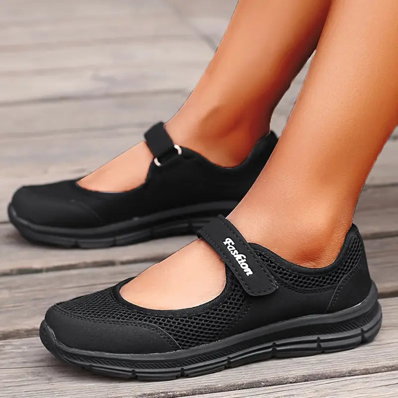 Women's Knit Sneakers with Velcro