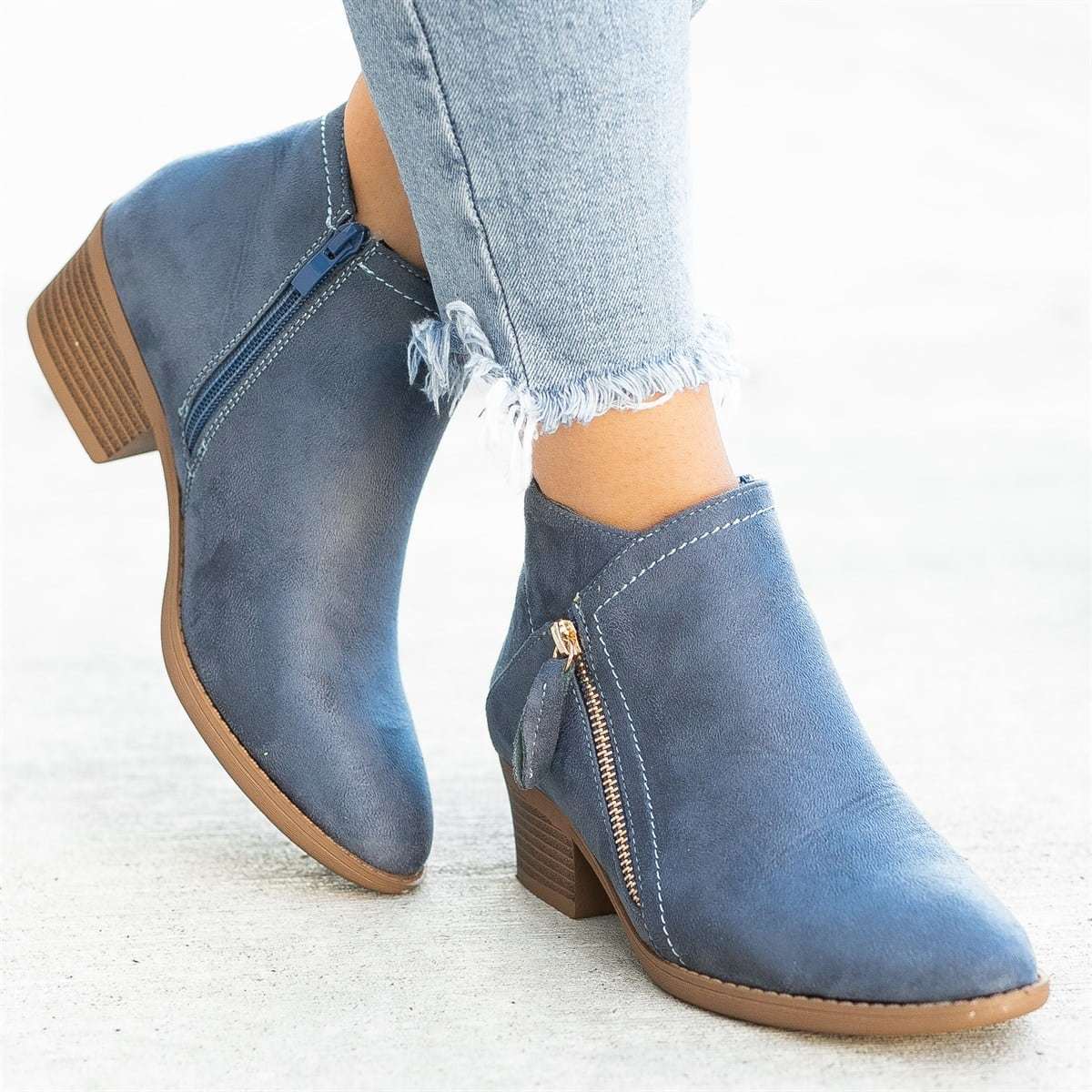 Women's Supportive Leather Ankle Boots