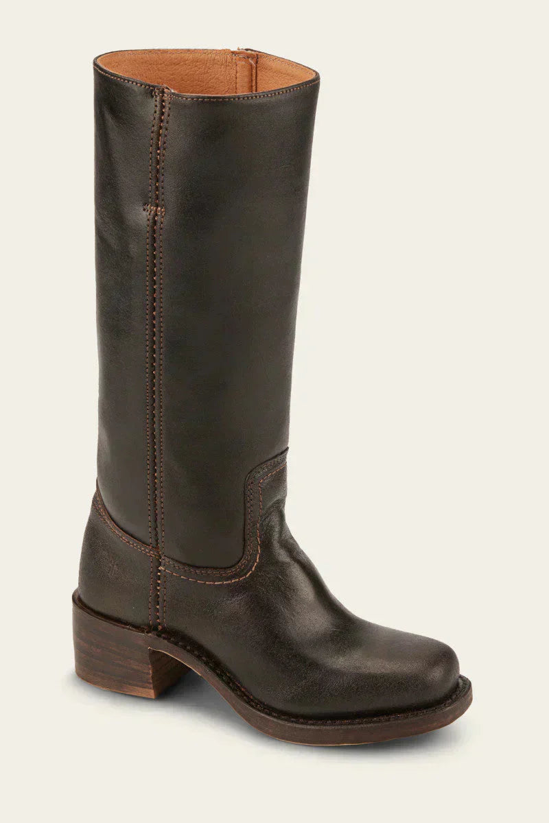 Women's Leather Boots with a Fitted Cut – Brown
