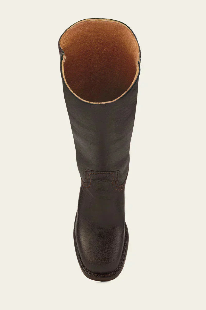 Women's Leather Boots with a Fitted Cut – Dark Brown
