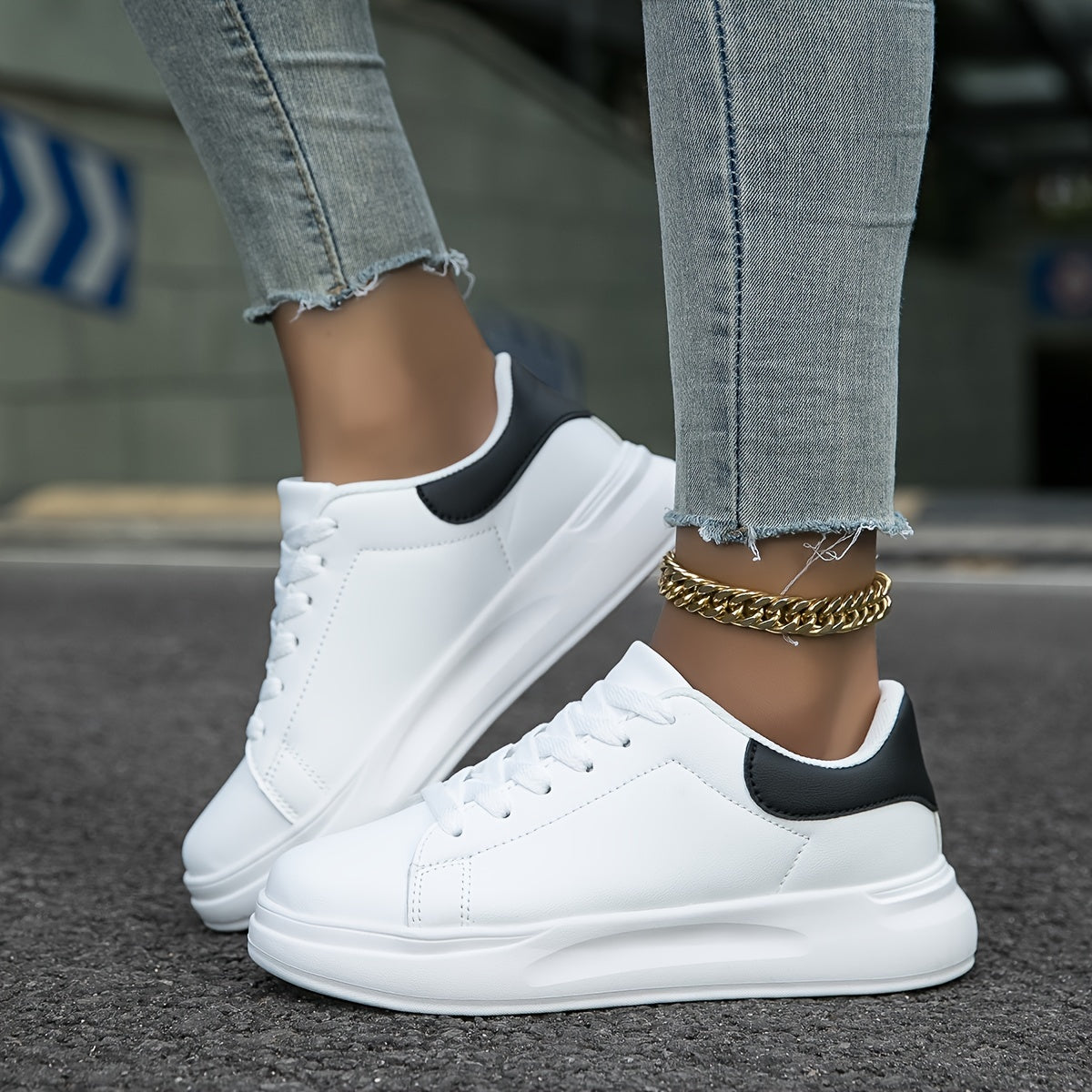 Women's Leather Sneakers, Lightweight and Stylish