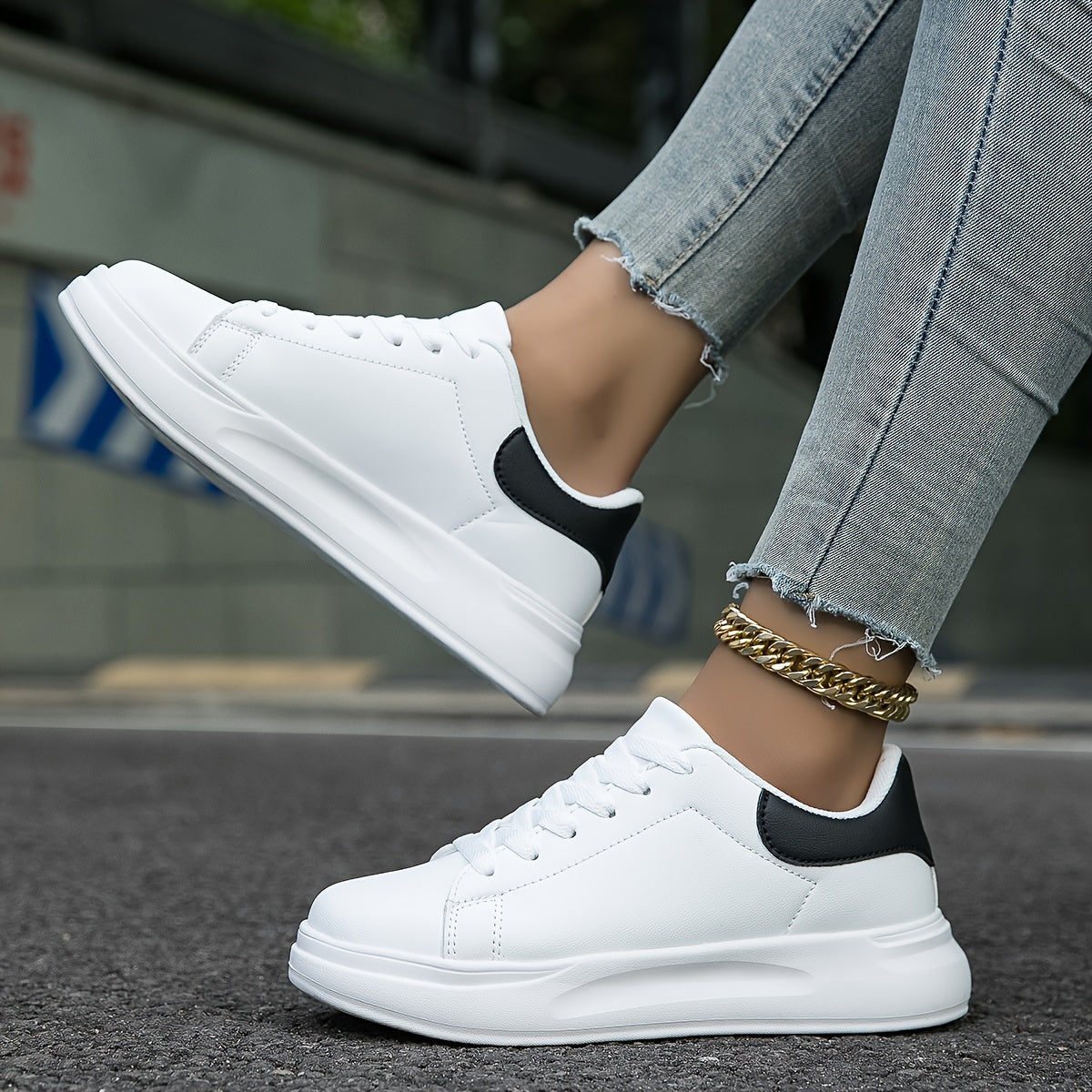 Women's Leather Sneakers, Lightweight and Stylish