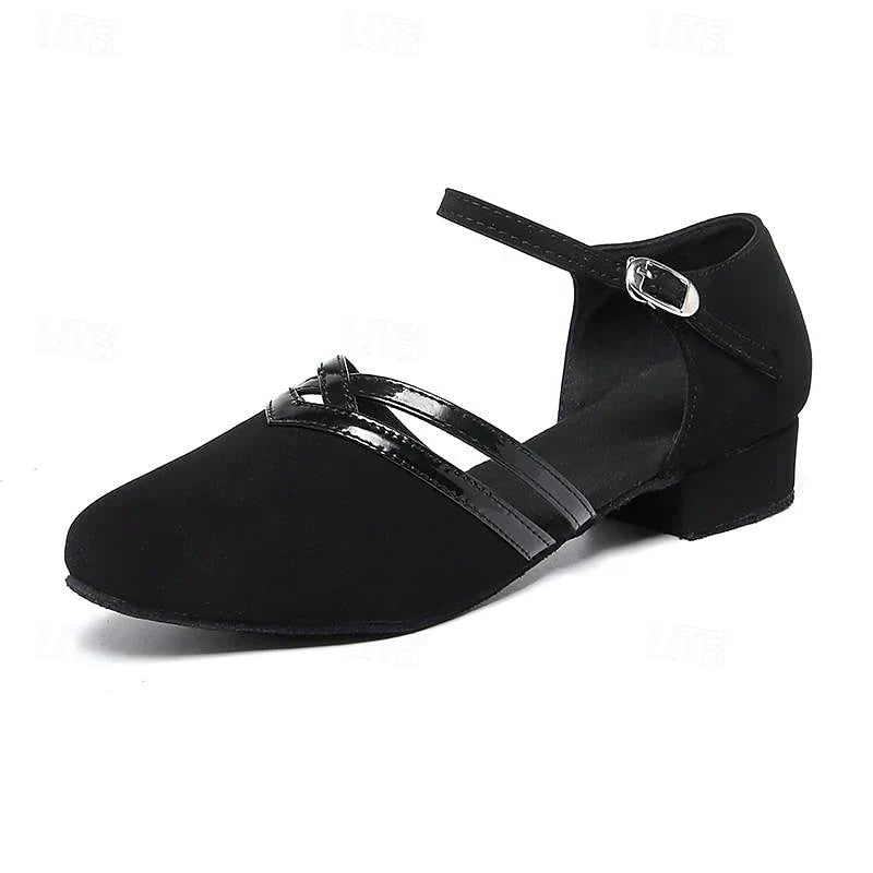 Women's Lightweight Open-Toe Dance Shoes – Black