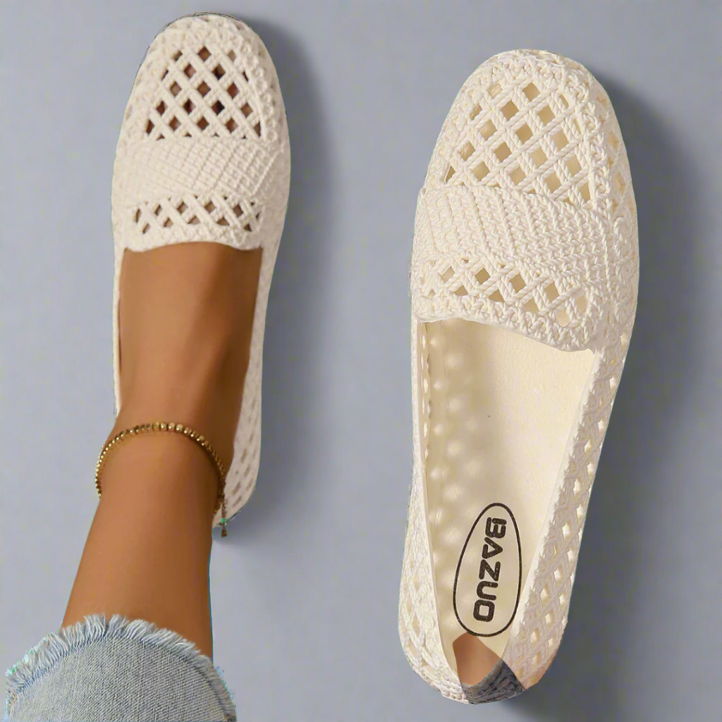 Women's Loafers, Breathable and Comfortable – White