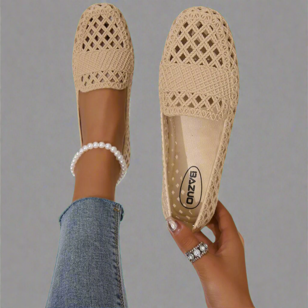 Women's Loafers, Breathable and Comfortable – Apricot