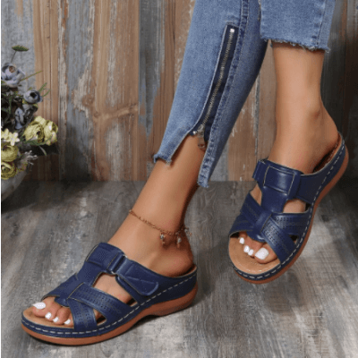 Women's Comfort Boho-Style Sandals – Burgundy