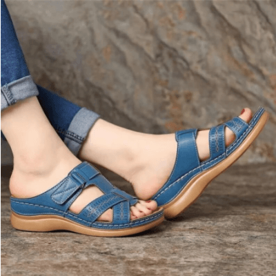 Women's Comfort Boho-Style Sandals – Burgundy