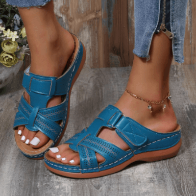 Women's Comfort Boho-Style Sandals – Burgundy