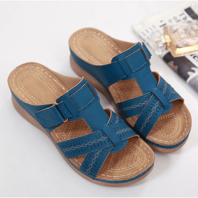 Women's Comfort Boho-Style Sandals – Burgundy