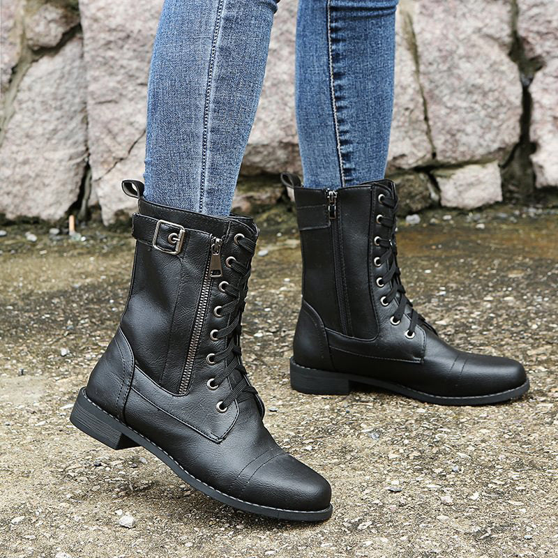 Women's Comfort Boots with an Elegant Design – Grey
