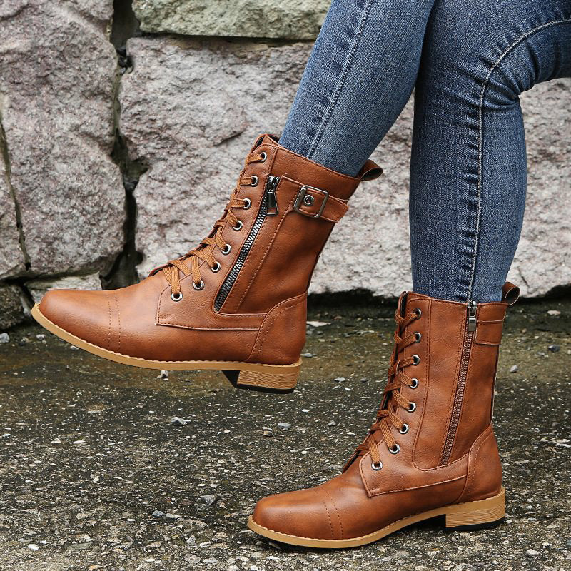 Women's Comfort Boots with an Elegant Design – Grey