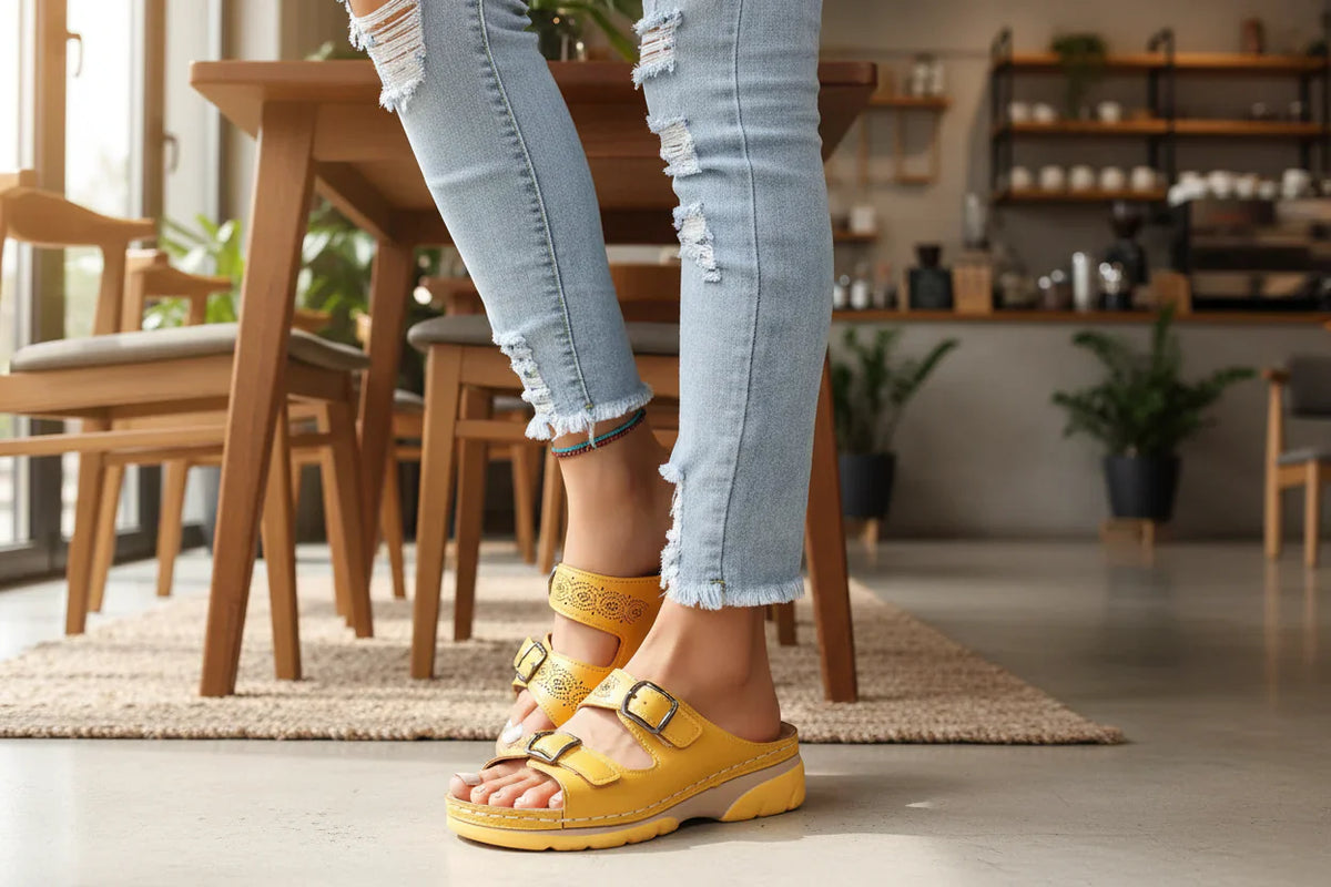 Women's Comfort Sandals for Walking – Yellow