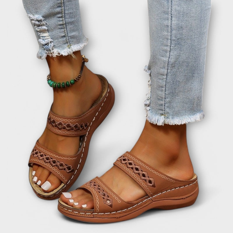 Women's Cushioned Sandals for Summer – Brown