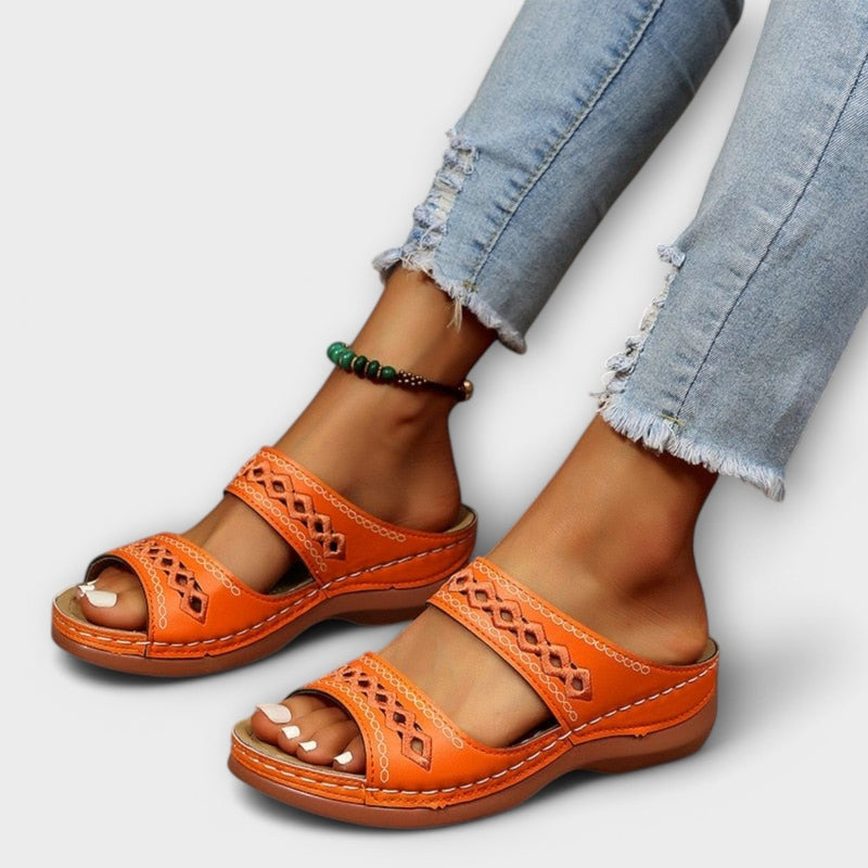 Women's Cushioned Sandals for Summer – Orange