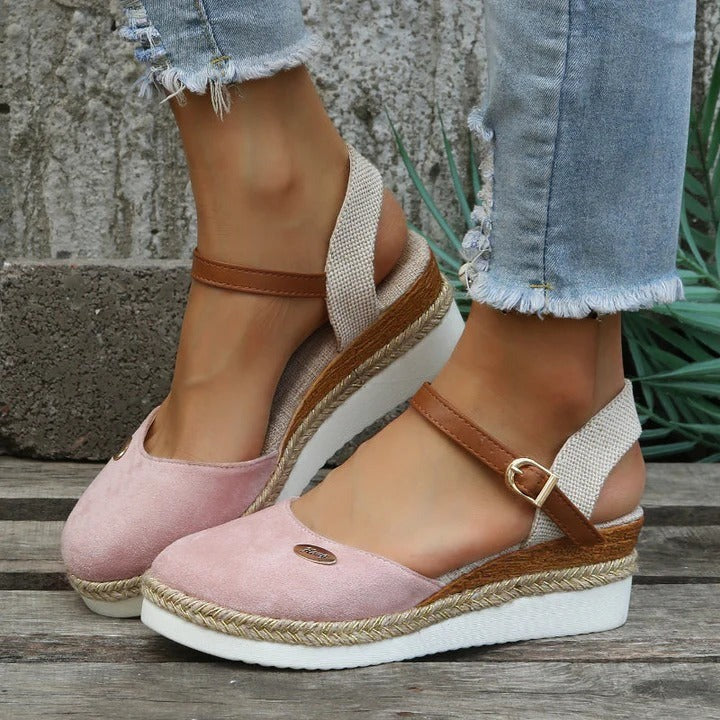 Women's Comfort Espadrille Sandals for Summer – Pink