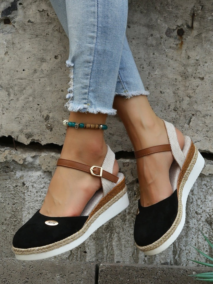Women's Comfort Espadrille Sandals for Summer – Black