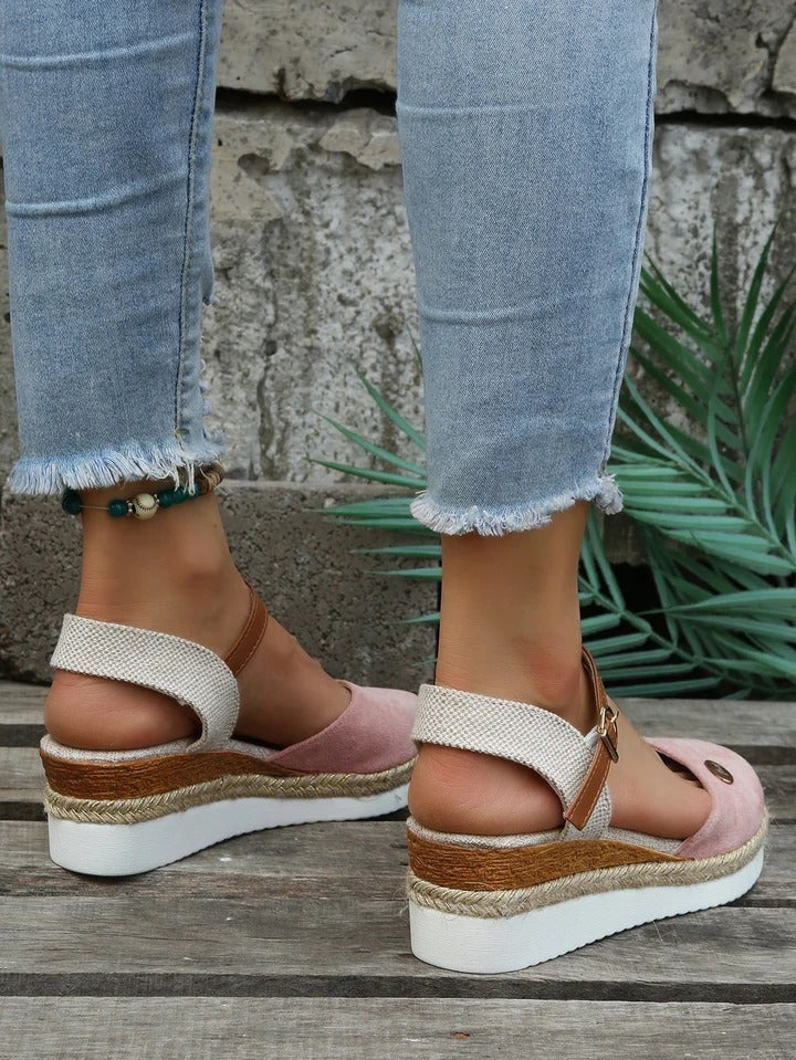 Women's Comfort Espadrille-Style Sandals – Black