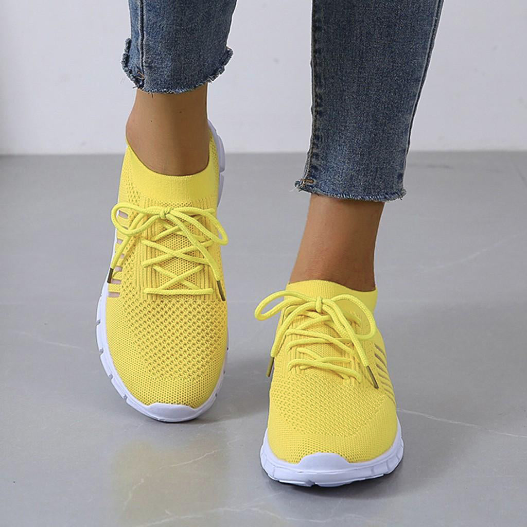 Women's Everyday Comfort Sneakers – Yellow