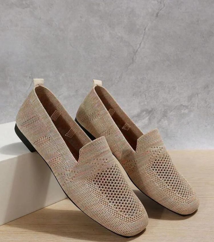Women's Comfort Flat Shoes, Non-Slip – Khaki