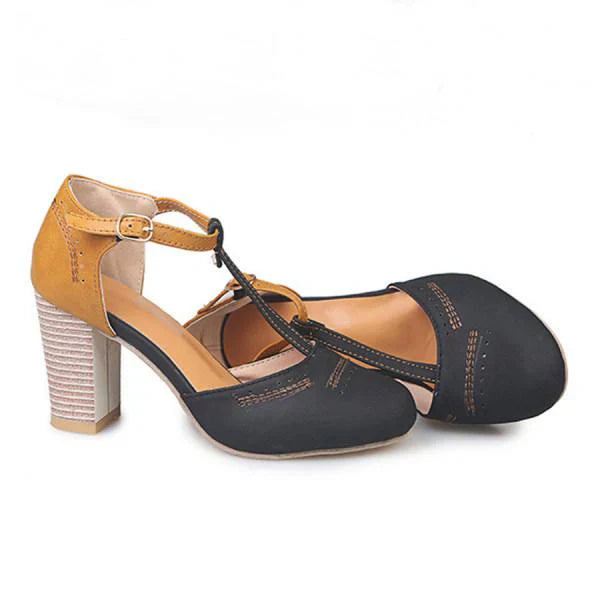 Women's Comfort Heeled Shoes – Blue