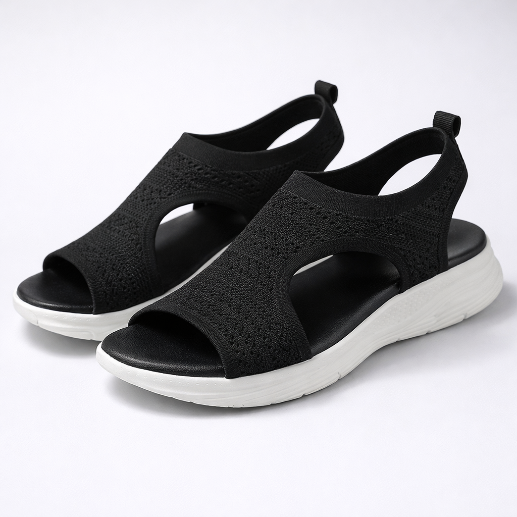 Women's Sandals, Lightweight and Comfortable – Black